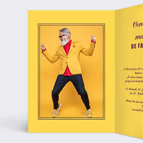Invitation Anniversaire Adulte Vin Graphique