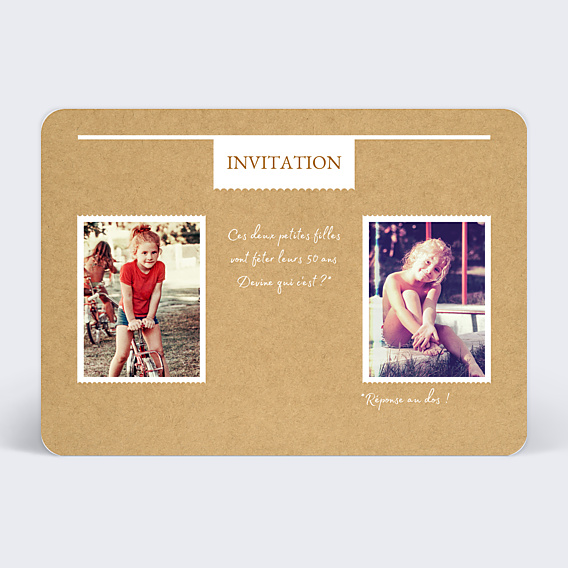 Invitation Anniversaire Adulte Qui est-ce ? Multianniversaire