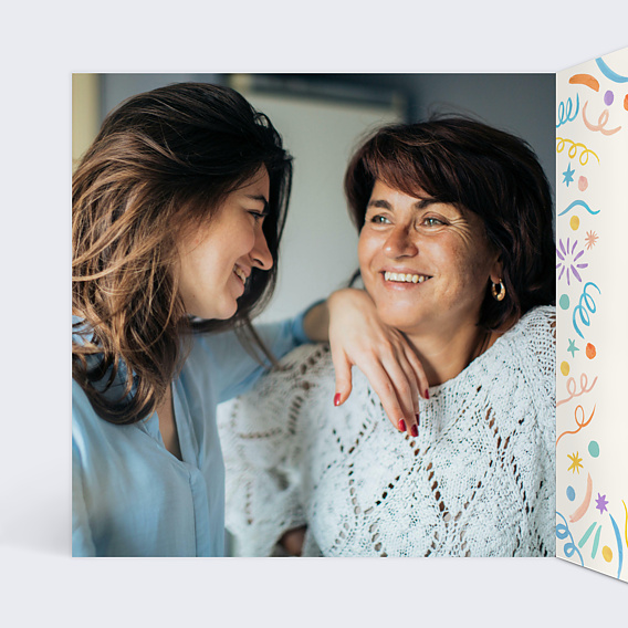 Invitation anniversaire Duo Intérieur Gauche