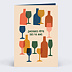 Invitation Anniversaire Adulte Verres colorés