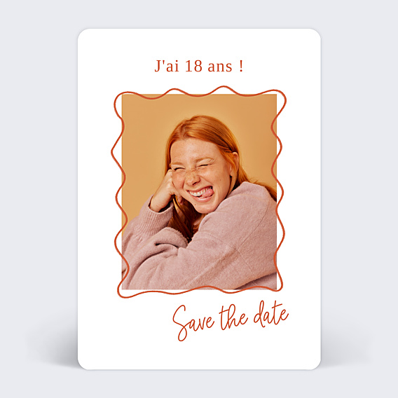 Invitation Anniversaire Adulte Wavy