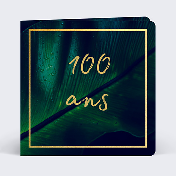Invitation Anniversaire Virtuelle Tropical Gold