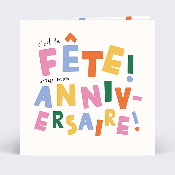 Invitation Anniversaire Adulte Grand Évènement