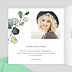Invitation anniversaire Dorure Eucalyptus Intérieur Gauche