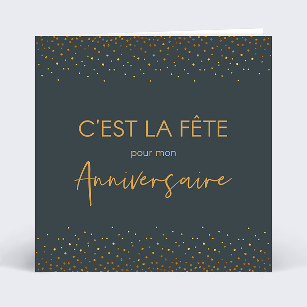 Invitation Anniversaire Élégance