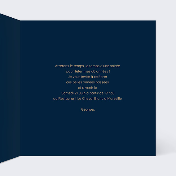 Invitation Anniversaire Adulte Feux Artifices