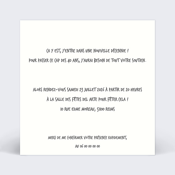 Invitation Anniversaire Adulte Champaaagne