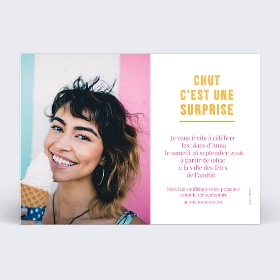 Invitation Anniversaire Adulte Surprise Surprise