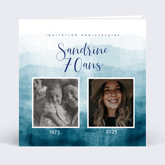 Invitation anniversaire Flashback