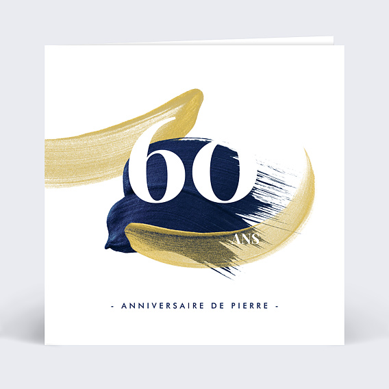 Invitation anniversaire Peinture éclatante