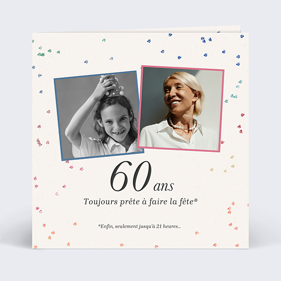 Invitation anniversaire Toujours prêt.e