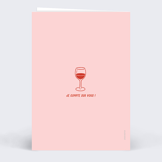 Invitation anniversaire Plateau apéro Verso