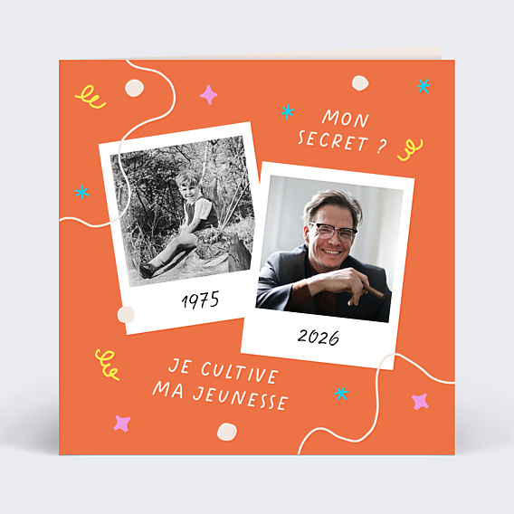 Invitation Anniversaire Adulte Cultiver sa Jeunesse