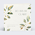 Invitation Anniversaire Adulte Feuilles de jade