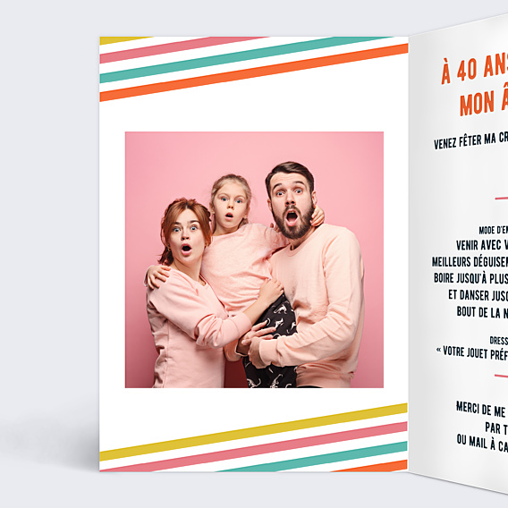 Invitation Anniversaire Adulte Marque de Fabrique