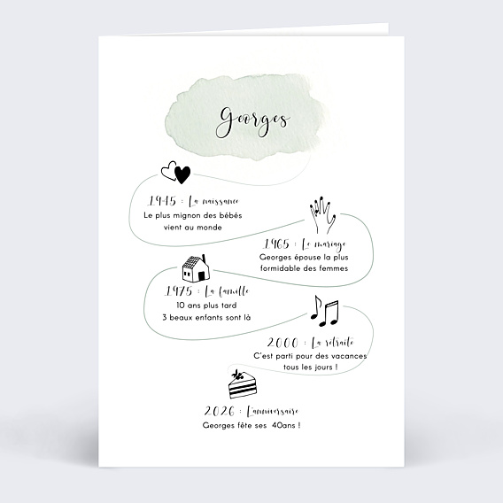 Invitation Anniversaire Adulte Tempo