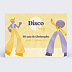 Invitation anniversaire Disco Dancer