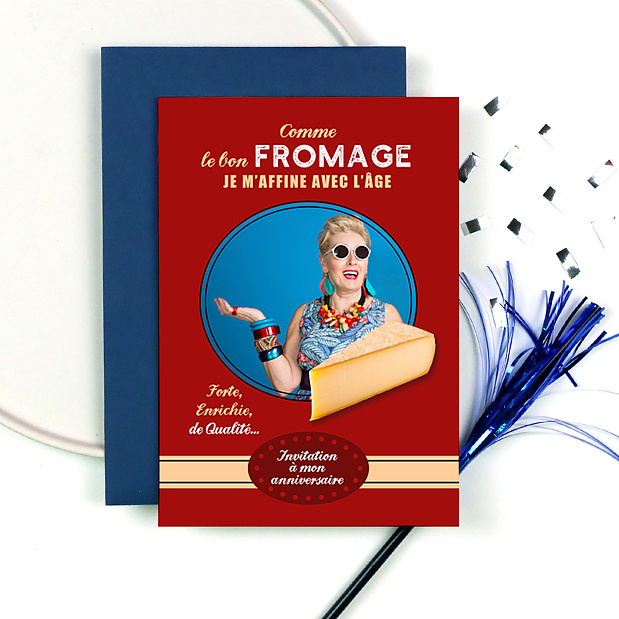 Invitation Anniversaire Affiche Vintage