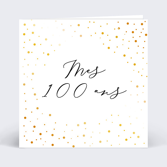 Invitation anniversaire Dorure Anniversaire