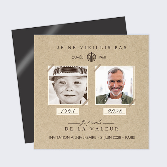 Invitation Anniversaire Adulte Bonne Cuvée