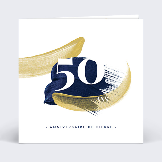 Invitation Anniversaire Adulte Peinture éclatante