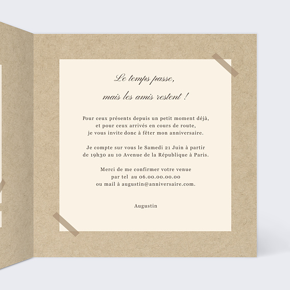 Invitation Anniversaire Adulte Bonne Cuvée