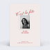 Invitation Anniversaire Adulte Lettrage héritage