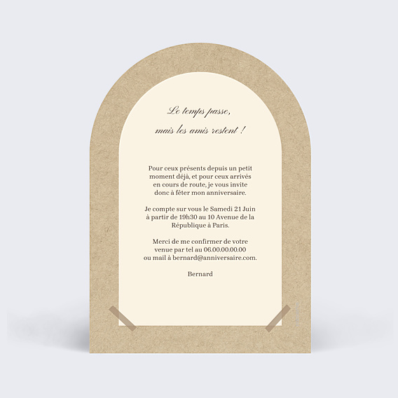 Invitation Anniversaire Adulte Bonne Cuvée