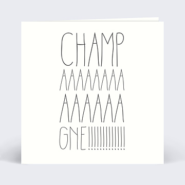 Invitation Anniversaire Virtuelle Champaaagne