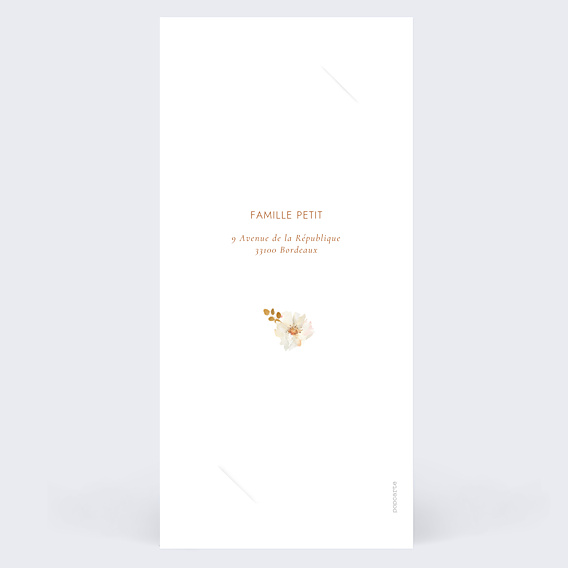 Invitation Anniversaire Adulte Bouquet parfumé décomposé