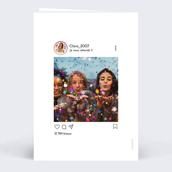 Invitation Anniversaire Adulte Tendance