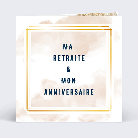 Invitation Anniversaire Adulte Dorure Mystique