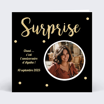 Invitation Anniversaire Adulte Surprise