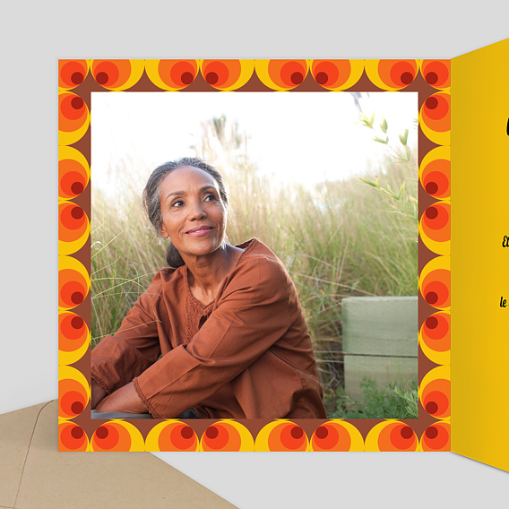 Invitation anniversaire Téléphone Années 60 Intérieur Gauche