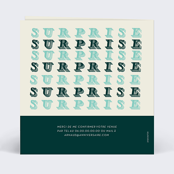 Invitation Anniversaire Adulte 50 ans Surprise
