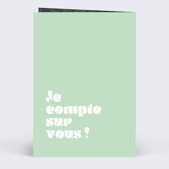 Invitation anniversaire 18 ans Original Verso