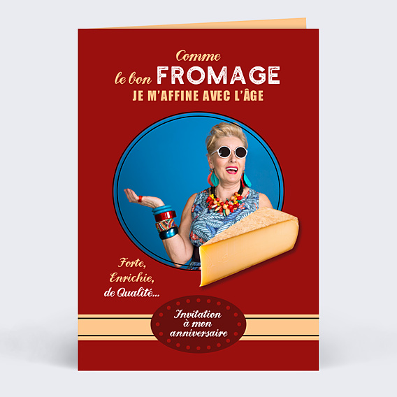 Invitation Anniversaire Adulte Affiche Vintage