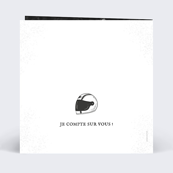 Invitation Anniversaire Adulte Moto Vintage