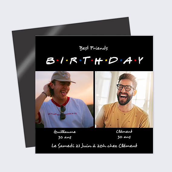 Invitation Anniversaire Adulte Copain de Soirée