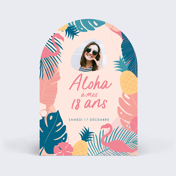Invitation anniversaire Aloha