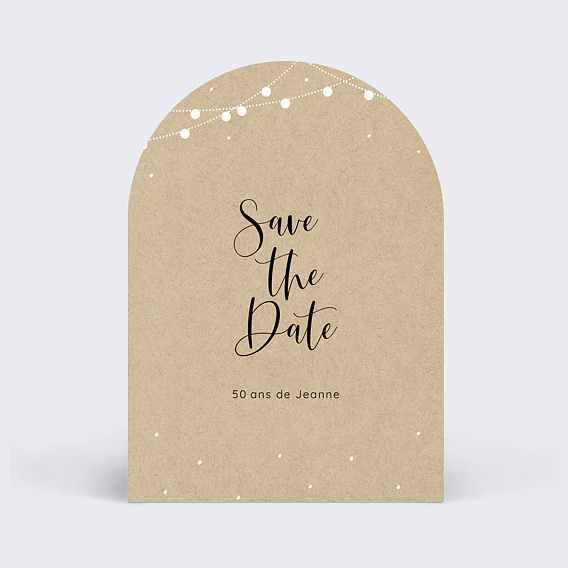 Invitation anniversaire Save the date Guinguette