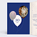 Invitation Anniversaire Adulte Ballon Glitter Homme