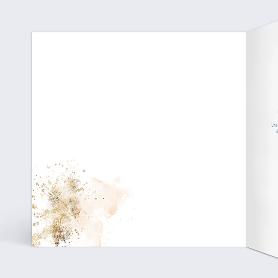 Invitation anniversaire Dorure Mystique Intérieur Gauche