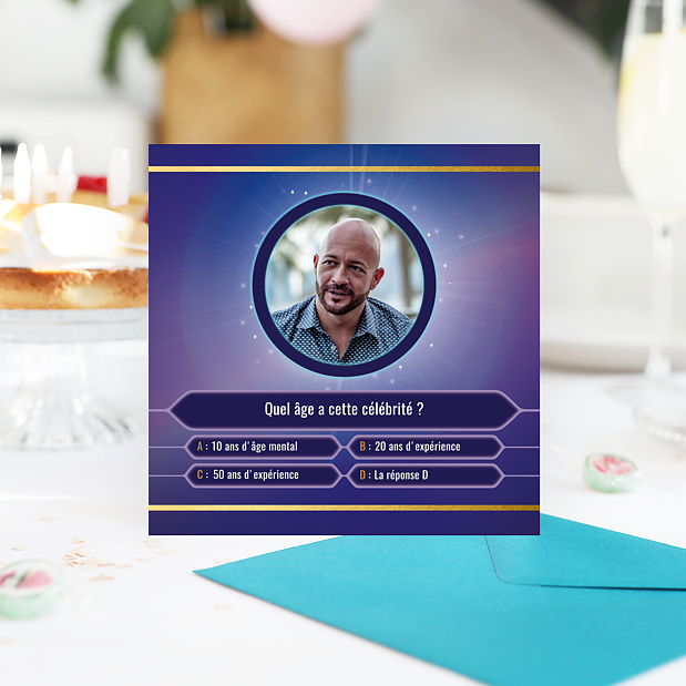 Invitation Anniversaire Adulte Gagner des Années