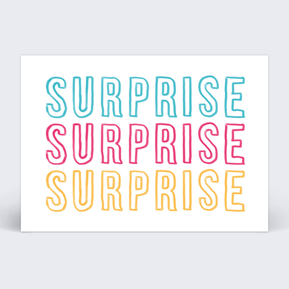 Invitation anniversaire Surprise Surprise