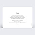 Invitation anniversaire Charme Classique Verso
