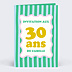 Invitation Anniversaire Adulte Wavy stripes