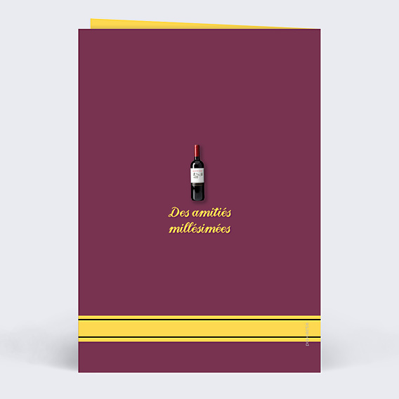 Invitation Anniversaire Adulte Vin Graphique
