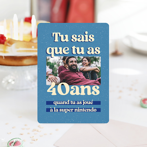 Invitation Anniversaire Adulte Tu sais que tu as 40 ans