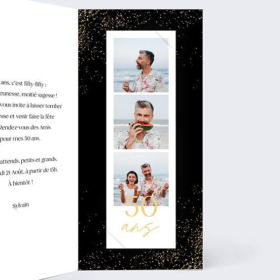 Invitation Anniversaire Adulte Champagne Festif